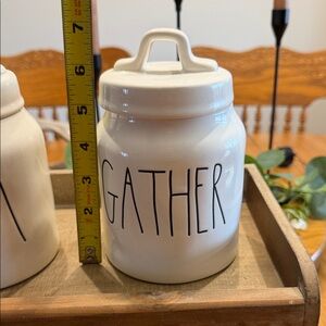 Rae Dunn White 'Gather' Canister